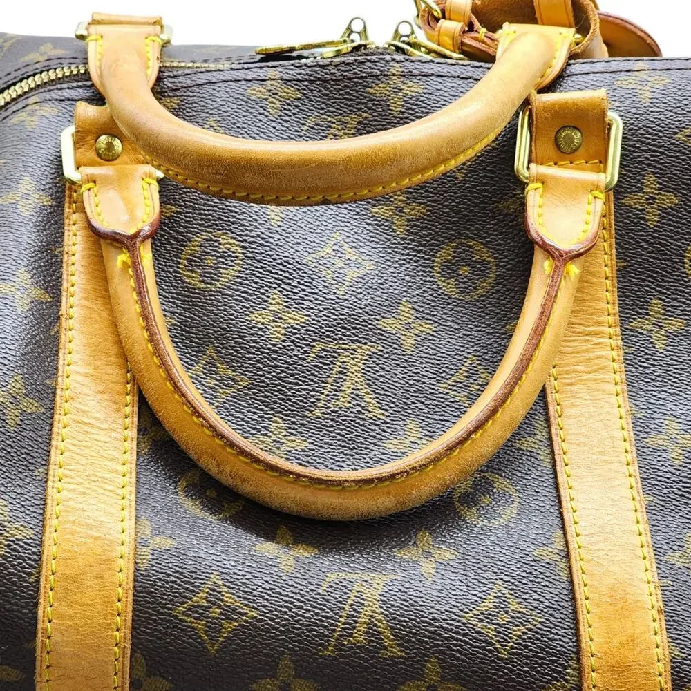 Louis Vuitton Keepall Bandouliere 60 Duffle Travel Bag LV Monogram Canvas